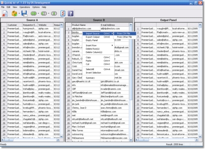Quicklist is a dedupe software for Windows