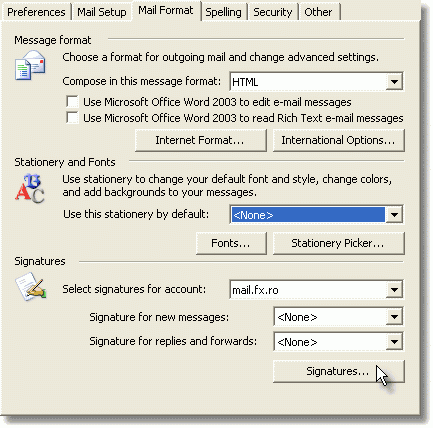 Outlook Signatures